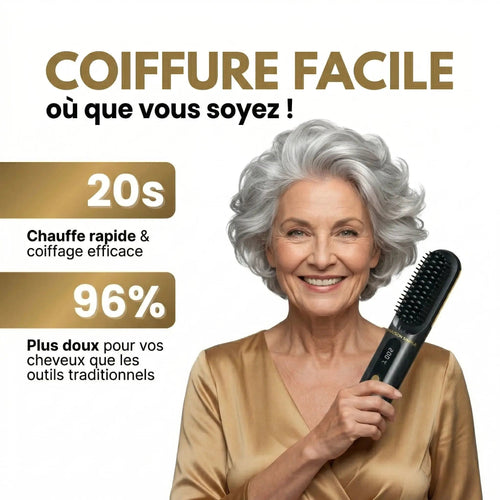 the first smart styling brush for short hair